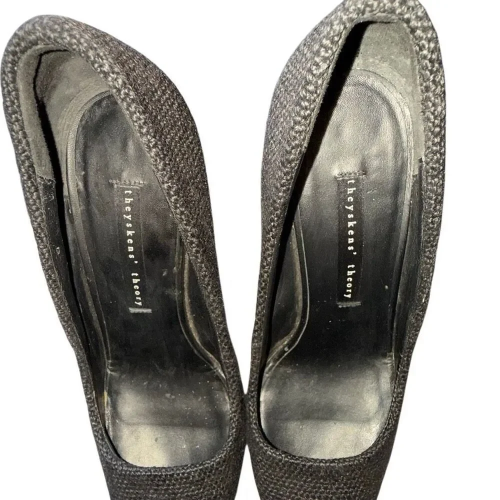 Theyskens Theory GUC Canapa Wedge Platform Pump Twee Dark Academia Frasurebane
